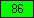 Green - value 86