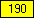 Yellow - value 190